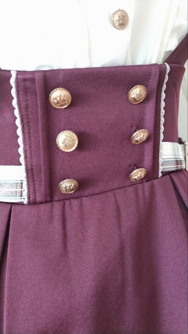 No.2866_アマベル_ボルドーくまちゃん刺繍裏地チェック3点セット