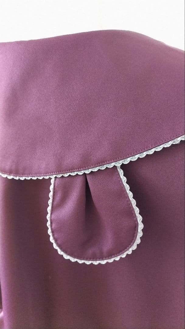 No.2866_アマベル_ボルドーくまちゃん刺繍裏地チェック3点セット