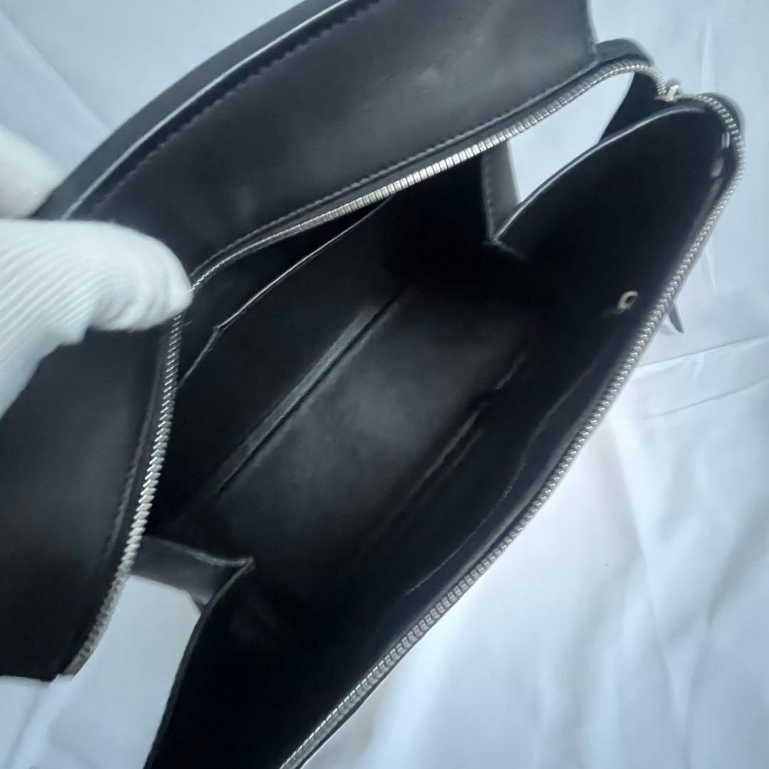 ✨極美品✨　CELINE エッジ　ハンドバッグ　バイカラー　レザー　ブラック