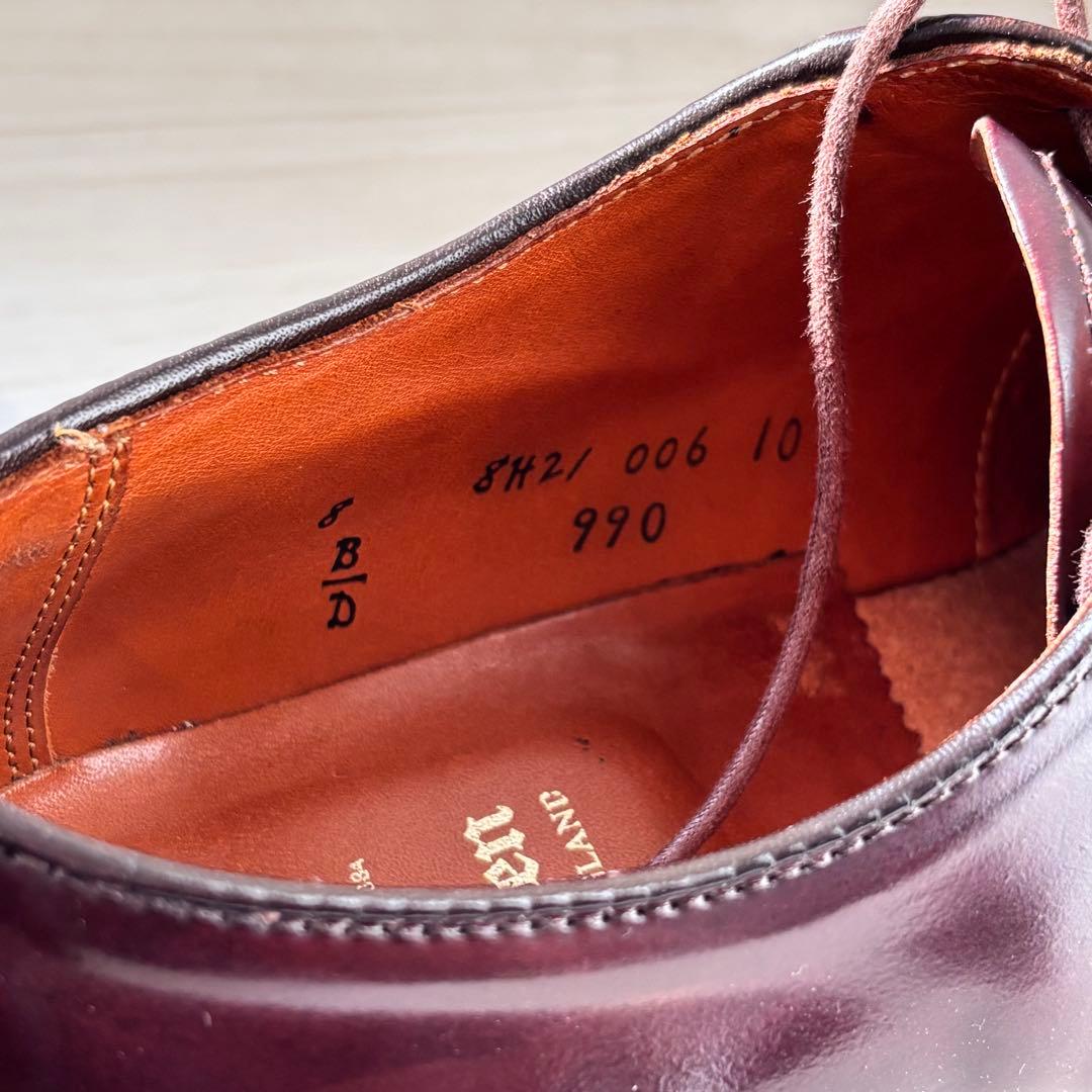 [美品]Alden 990 #8 us8d バーガンディ