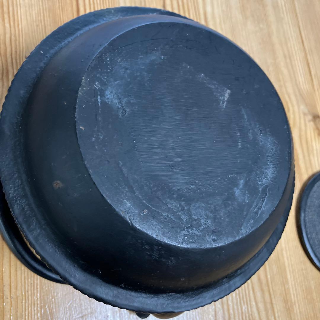 黒 南部鉄瓶 あられ 松ぼっくり 童仙人作 - メルカリ