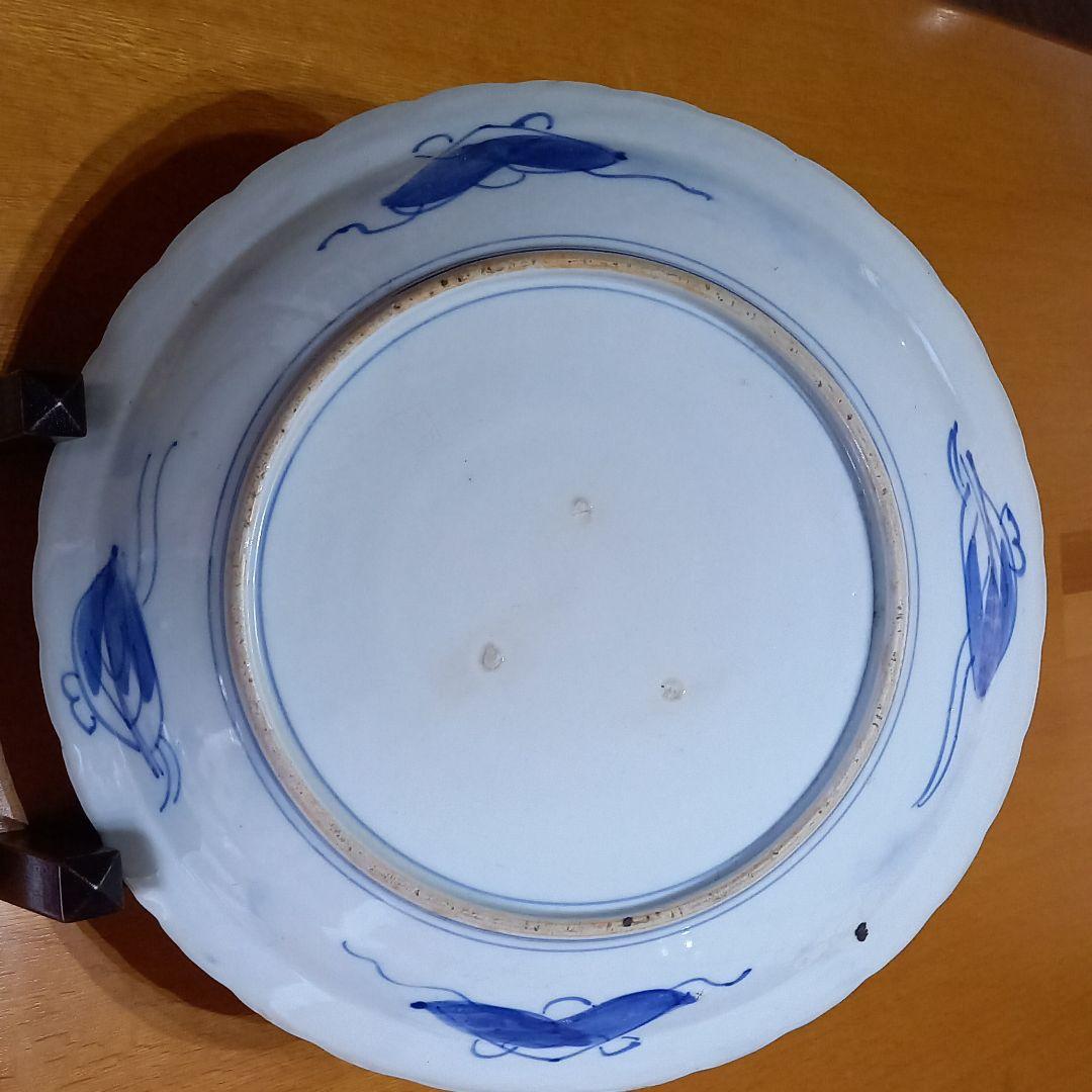 色絵 古伊万里 鳳凰・唐獅子図 一尺五寸大皿 色絵 古伊万里 鳳凰・唐獅子