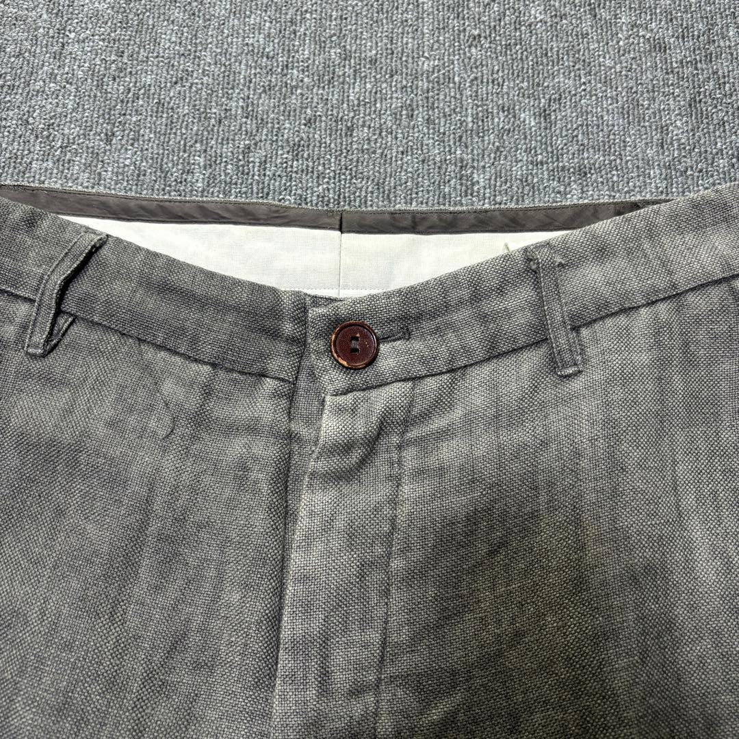 初期 RICK OWENS アーカイブ リネン サルエルパンツ グレー