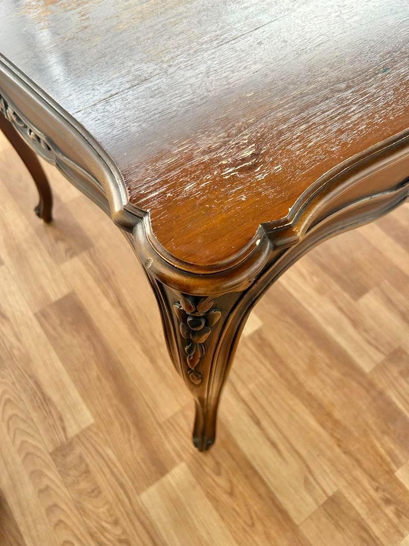 630 イタリア製 猫脚 ダイニングテーブル 木製 クラシック アンティーク