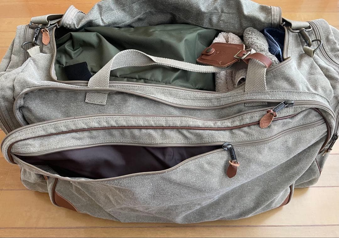 L.L.Bean キャンバス　遠征　旅行　バッグ 特大　ショルダーカーキ