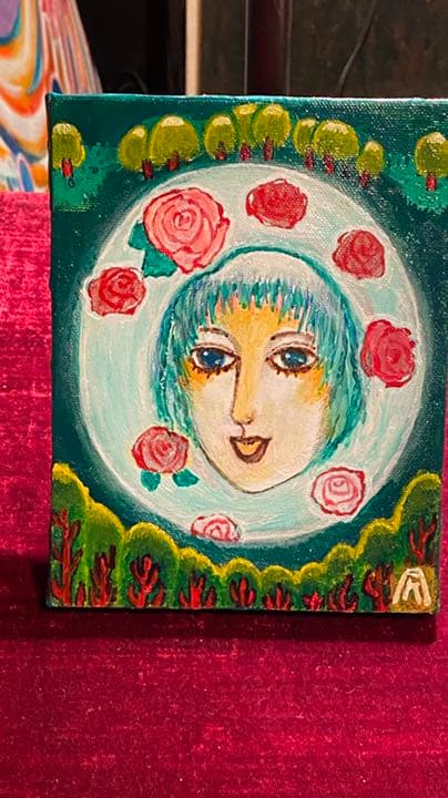 【アクリル画】 商品名 透めいな貴方 0号 額なし 未使用品