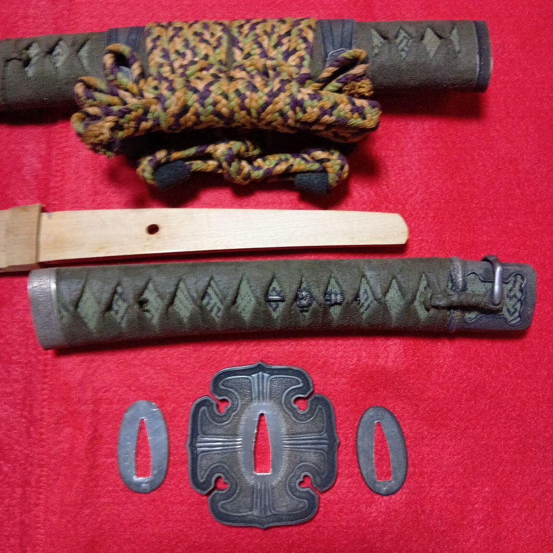 太刀拵え総銀金具現代製　新品高級拵え袋房付き。