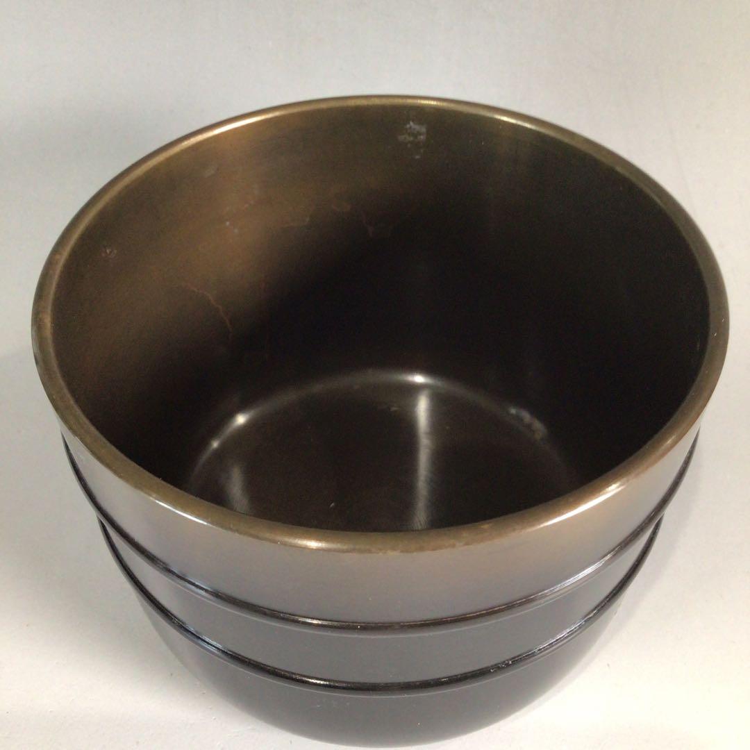 P321 皆具 『金谷浄雲造』『唐銅』『利休形』『水指 建水 蓋