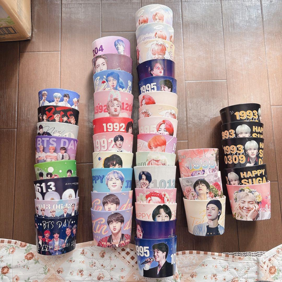 BTSカップホルダーまとめ売り 全員verとジミンテヒョンジンユンギナム