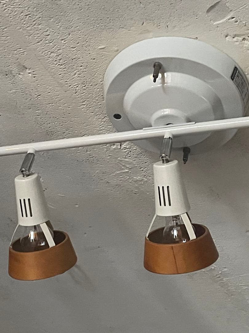 アートワークスタジオ0321 5連 照明 スポットライト ホワイト＋木製カバー