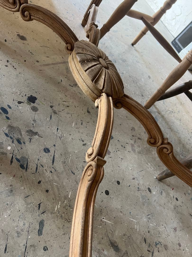 バラ売り要相談 剥離 木製ダイニングテーブル イス ヴィンテージ