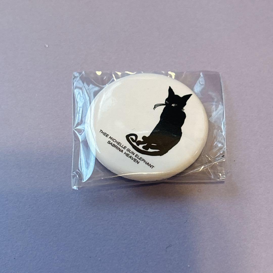 ミッシェルガンエレファント 会場限定 缶バッジ 猫 白 チバユウスケ