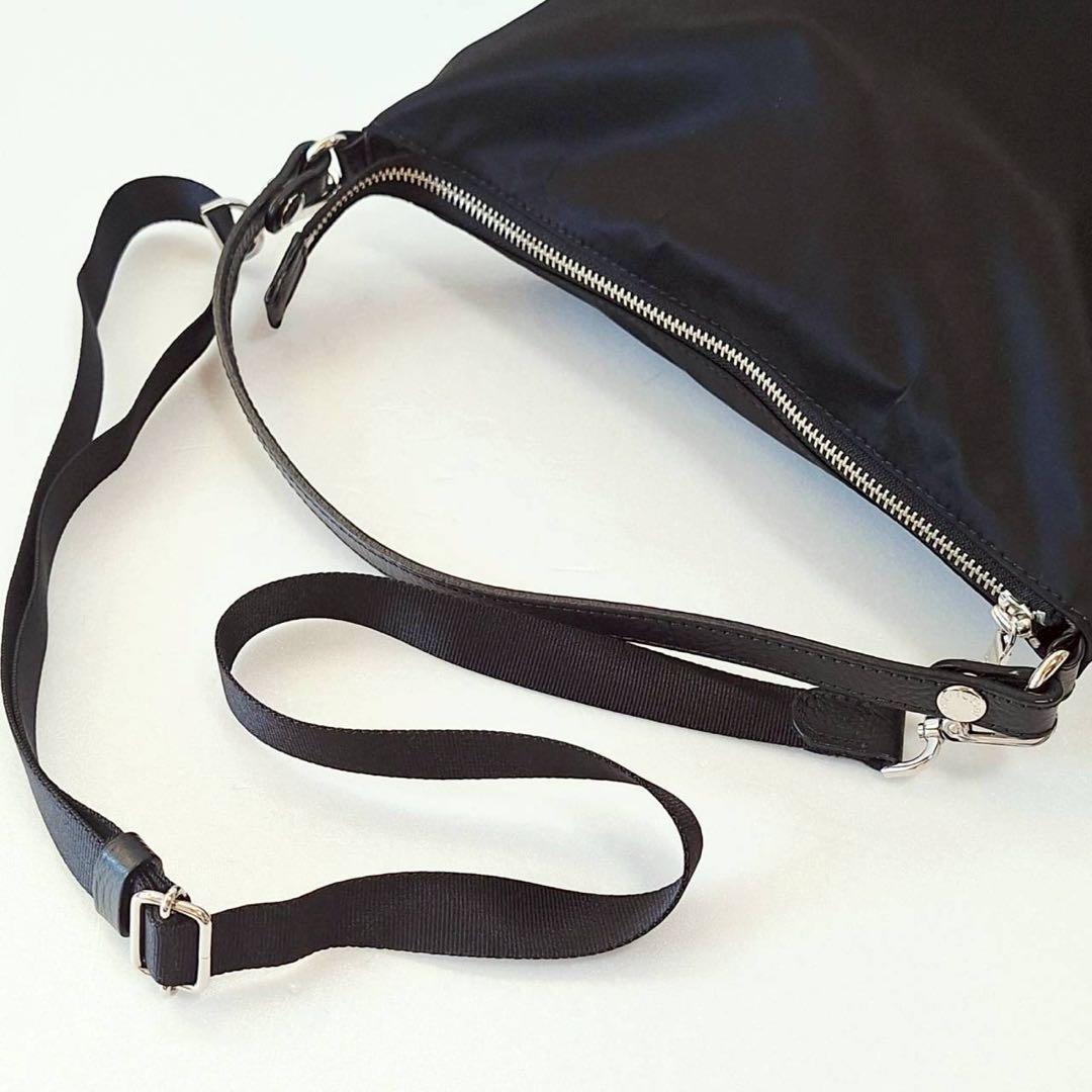 B2071【未使用級】russet ショルダーバッグ クラウズナイロン 黒