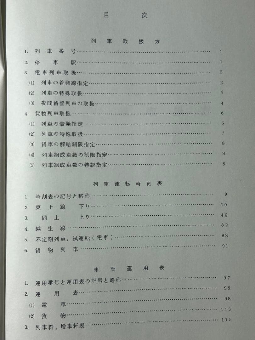 サ*リ様 【非売品】東武鉄道東上線・越生線　列車取扱方・時刻表・車両運用表　平休