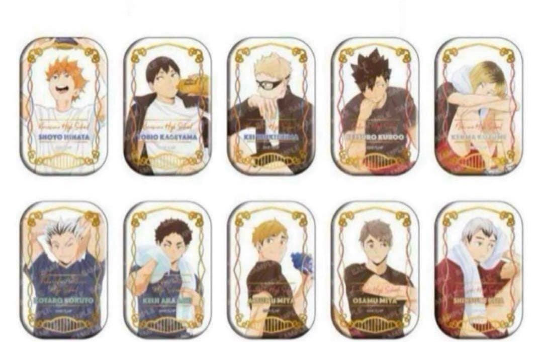 新品 未開封 ハイキュー スクエア缶バッジ クールダウン セブンネット限定