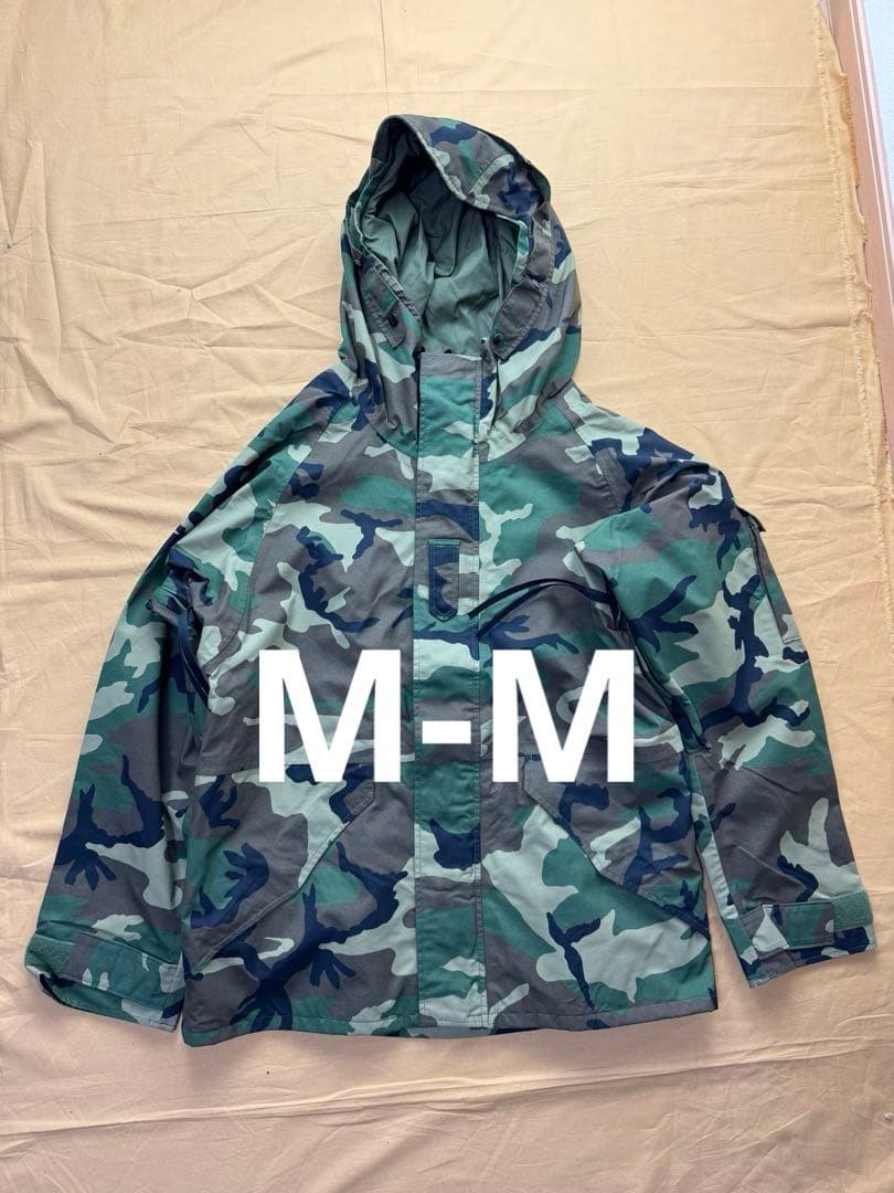 未使用】フランス軍実物 ウッドランド カモ ゴアテックス パーカー 未