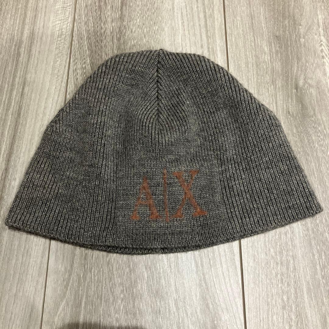 ☆アルマーニエクスチェンジグレー ニット帽 ワンサイズ☆ - メルカリ