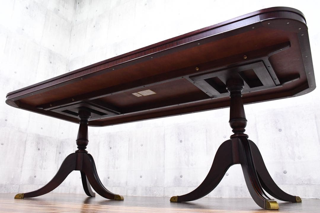 EJC19 IDC大塚家具 ペディスタル 200 ダイニングテーブル マホガニー