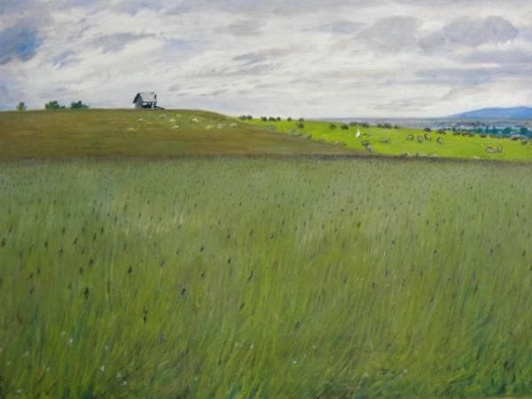 木下義謙、「月寒風景」、希少な画集より、新品高級額・額装付、状態良好