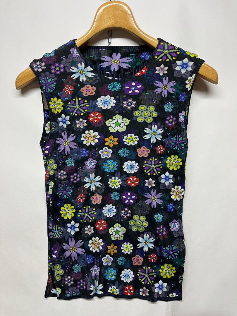 綺麗 イッセイミヤケ FETE プリーツ加工 ノースリーブトップス サイズ02