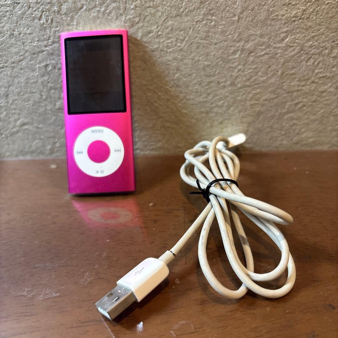 Apple iPod 8GB ピンク USBケーブル付き - メルカリ