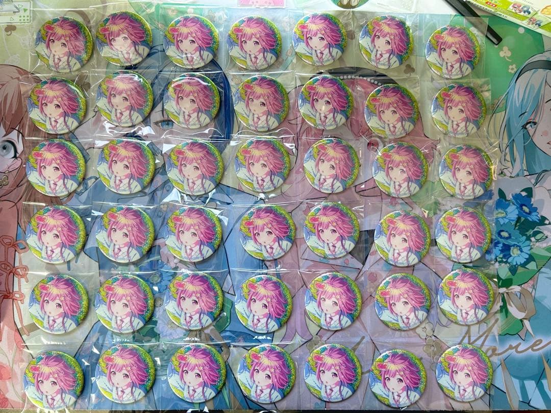 最終値下げ】プロセカ グリッター缶バッジ 鳳えむ 42個セット