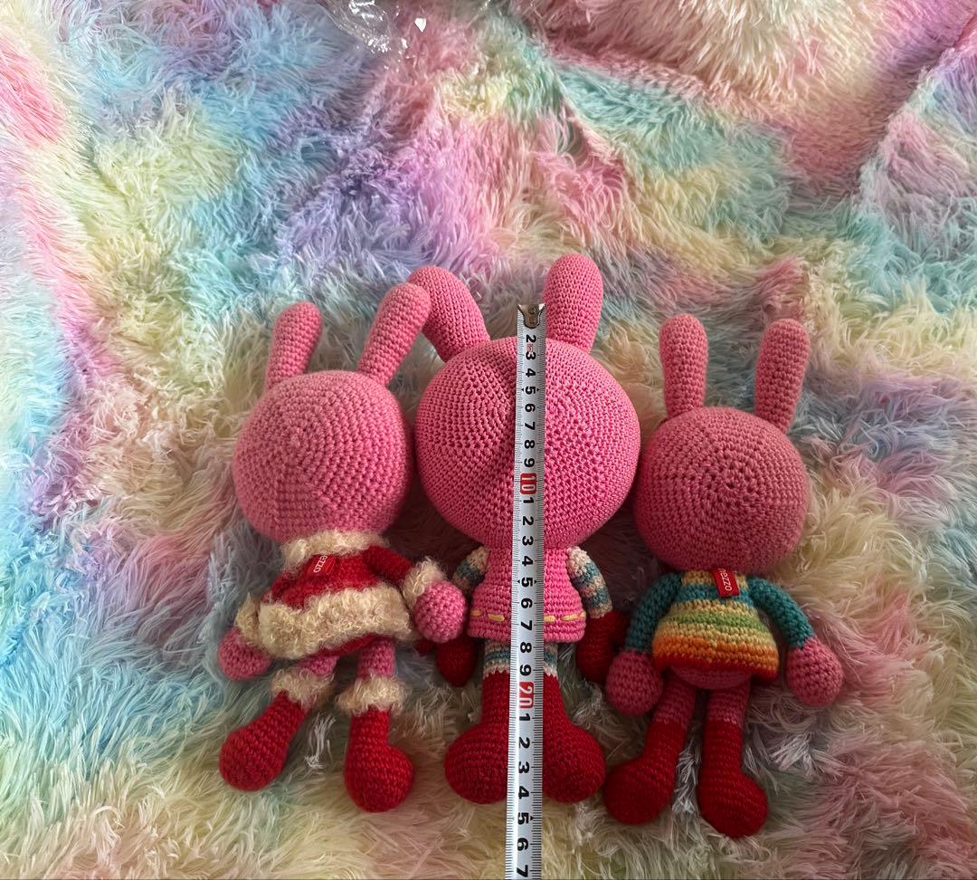 メゾピアノmezzo ベリエ　ぬいぐるみ ウサギキャラクター 3体セット