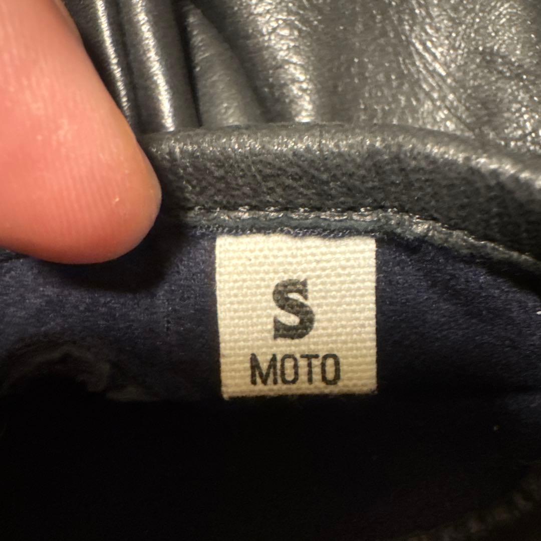 MOTO ホースレザーショートグローブ ウォッシャブルホースレザー S