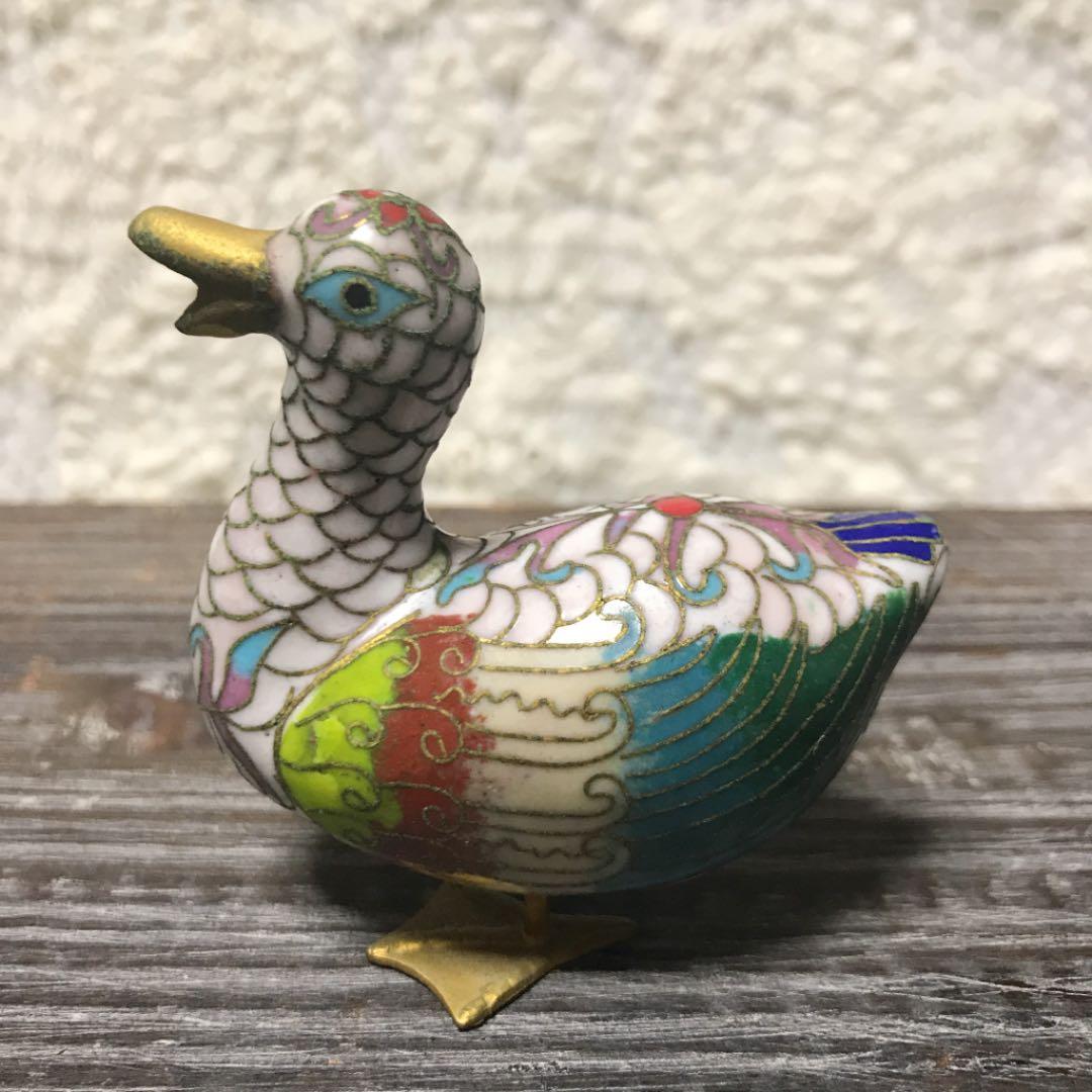 水鳥陶器オブジェ置物インテリア工芸品美術品古物古美術