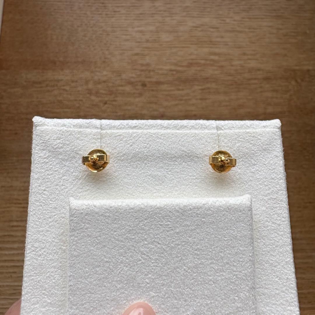 MIKIMOTO 1粒 あこやパールピアス YG 7.25mm