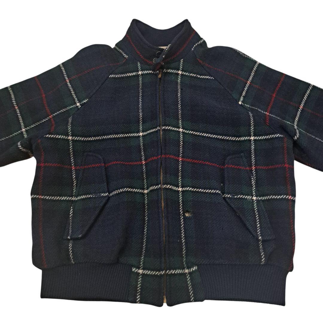 訳あり特価 ポロラルフローレン タータンチェック ウール ハリントン