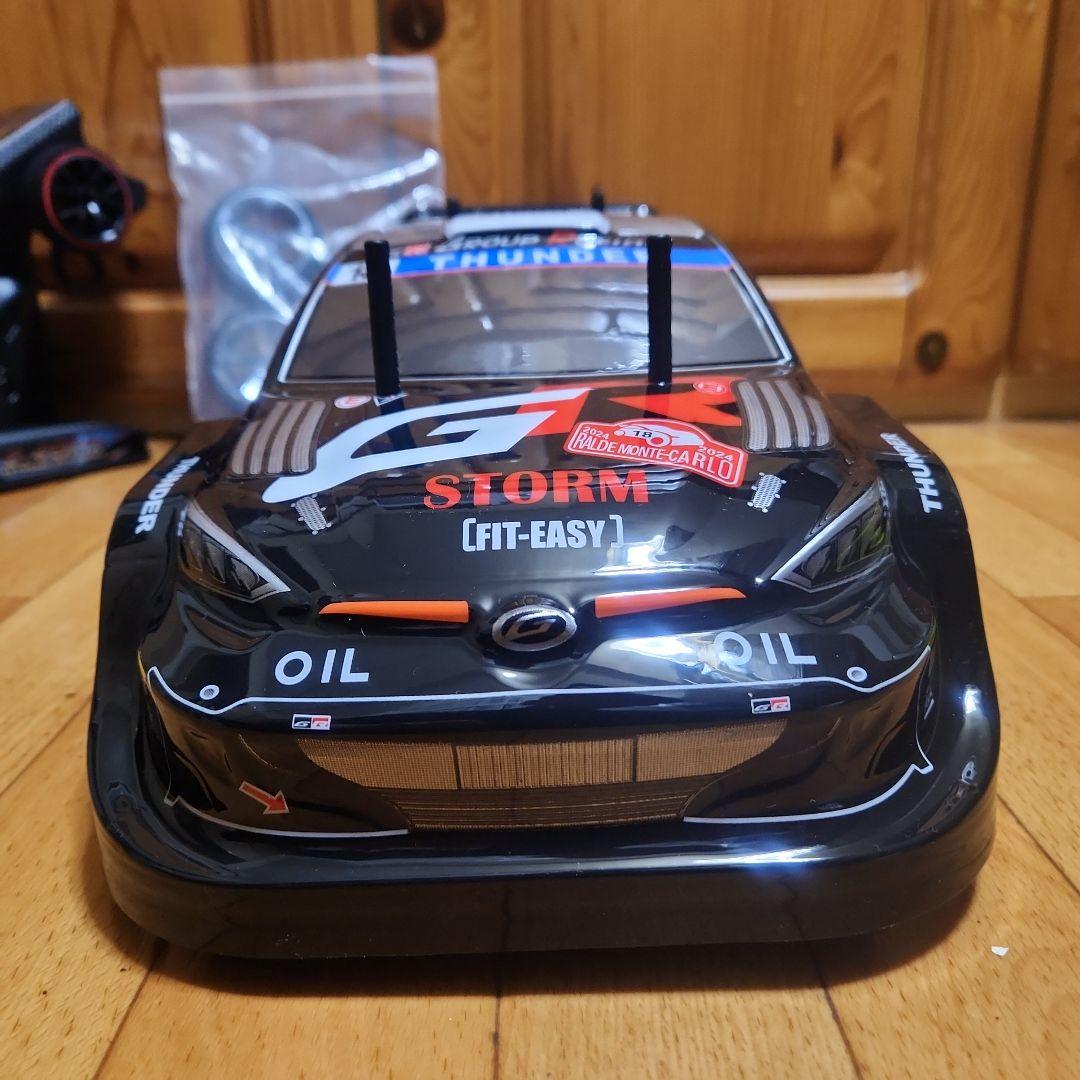 タミヤ ドリフト ラジコン フルセット　TT02　　黒 ラリー　ボディ　tt02