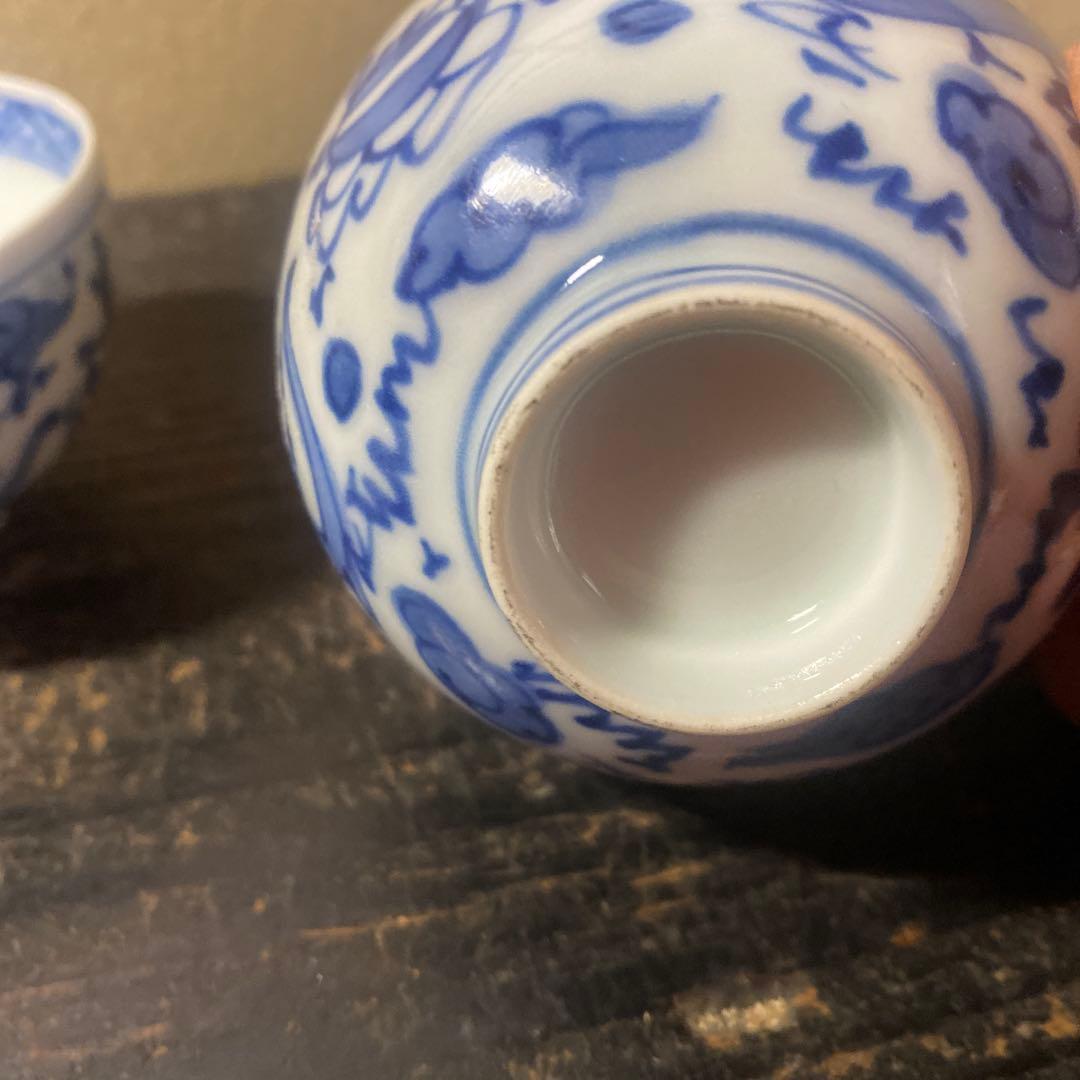 青白磁の茶器 4個セット