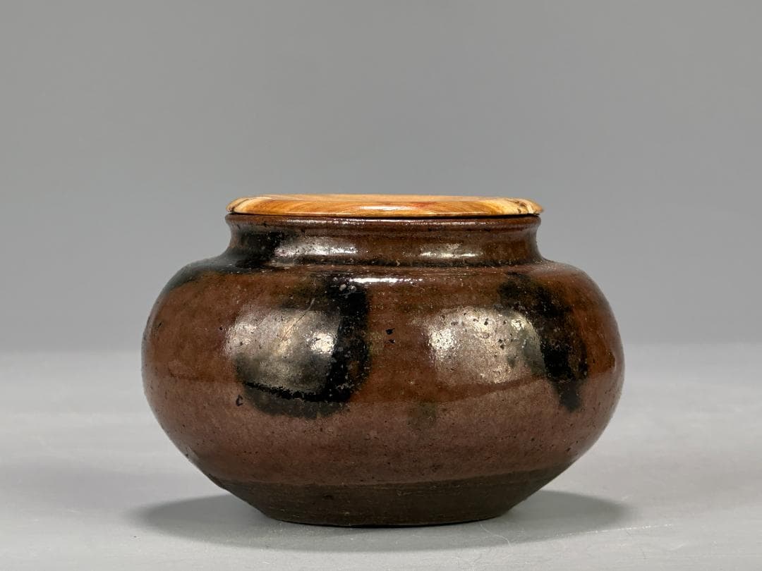 日本美術　桃山～江戸時代　古瀬戸　茶道具　茶入　大海　古物　時代茶器