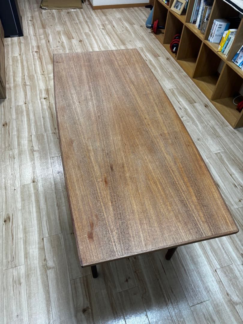 デンマーク　チーク材　エレベーターテーブル　北欧ビンテージ