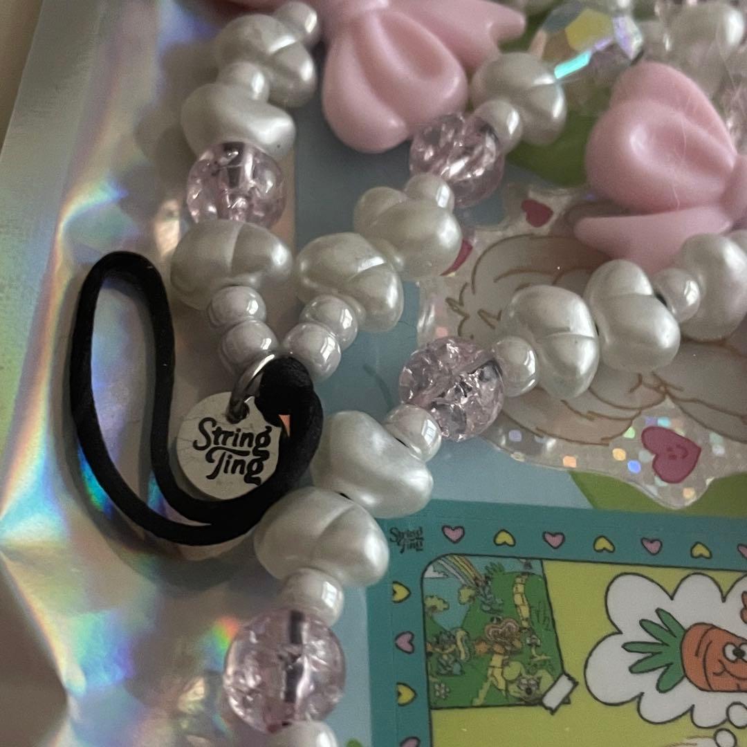 正規品】 ストリングティング プリンセス ピンク リボン ストラップ