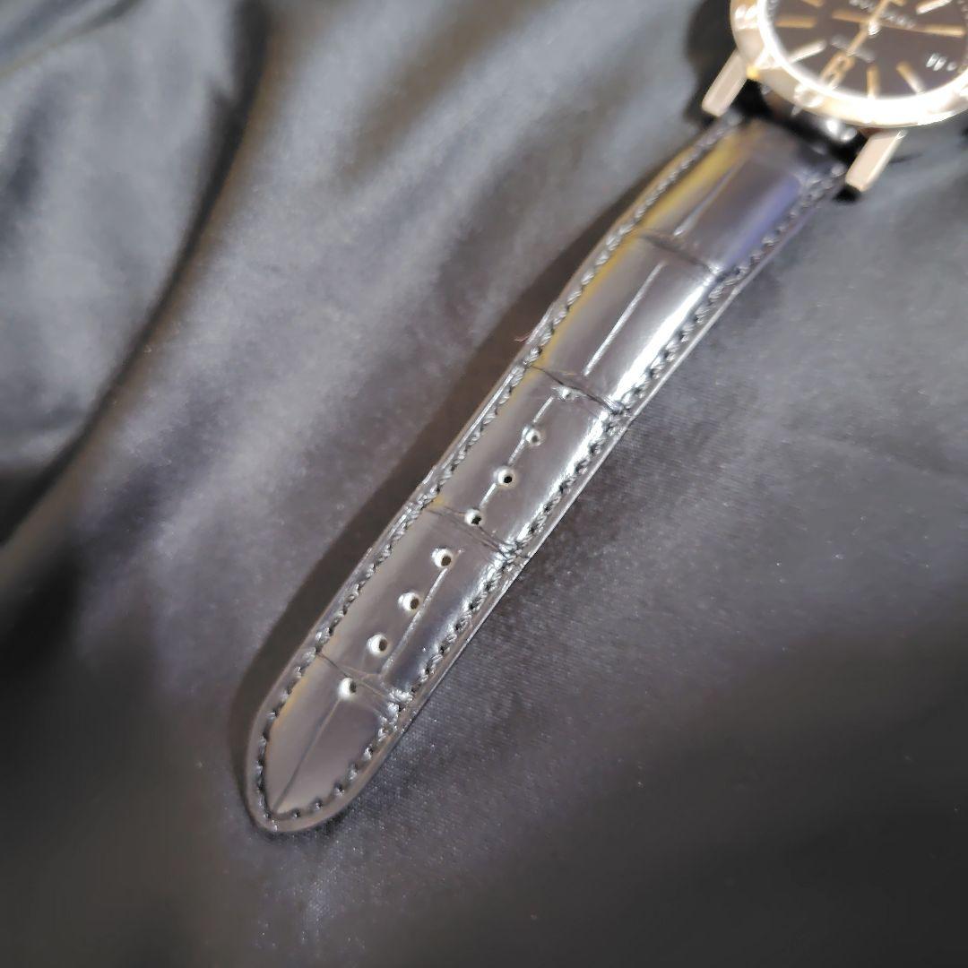 【新品未使用】BVLGARI時計 BB38BSLDブルガリブルガリ（黒文字盤）