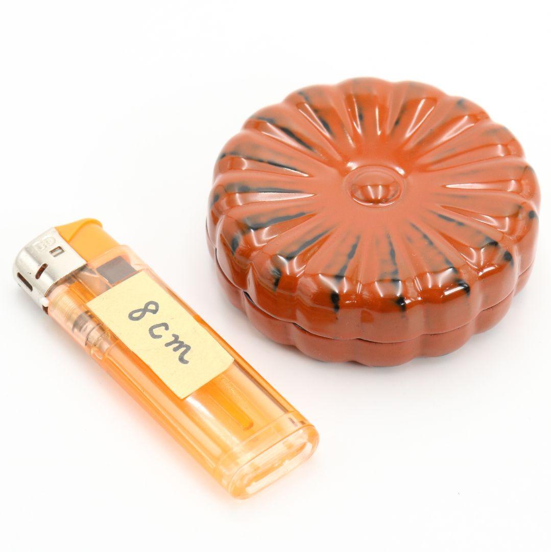 塗師 中村宗哲作 根来 菊香合 表千家十三代 即中斎書付