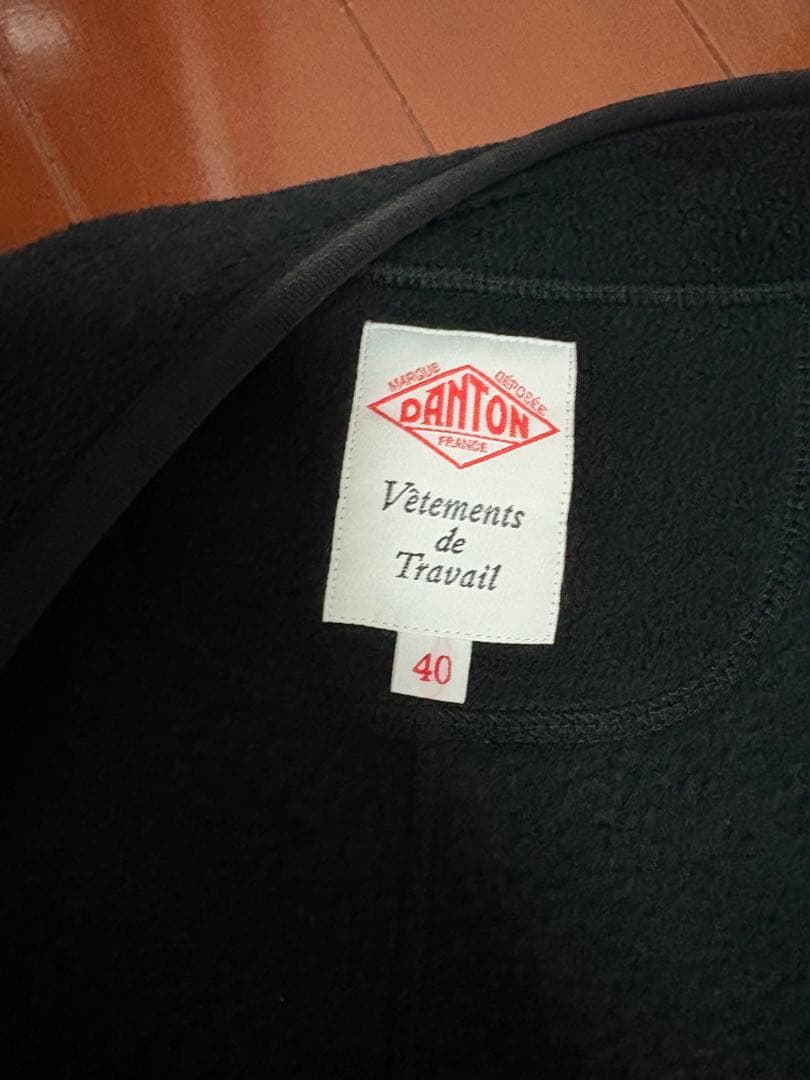 ダントン　フリース　ベスト　40 黒　美品