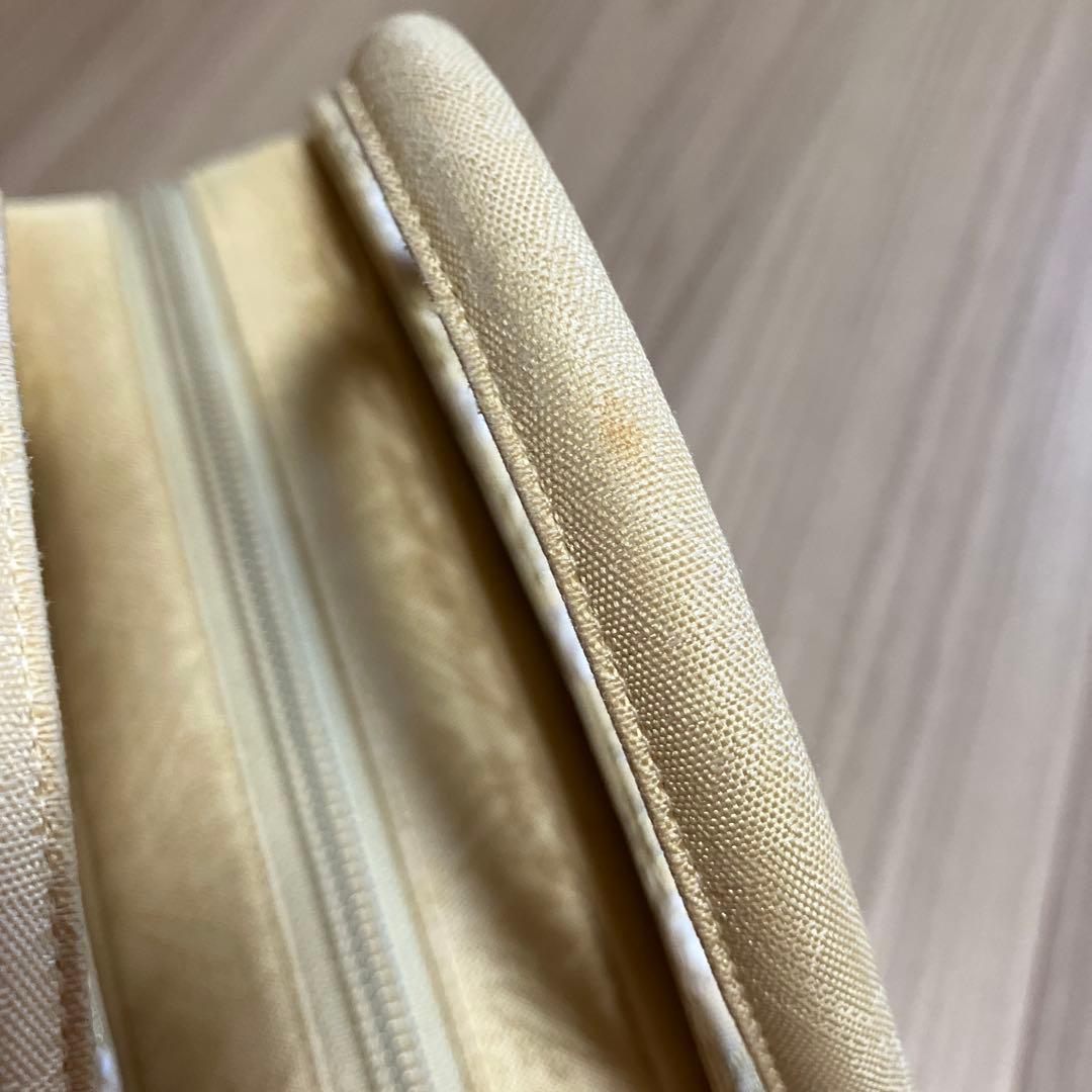 刺繍入りベージュ和装用バッグ　老舗京都伊澤屋