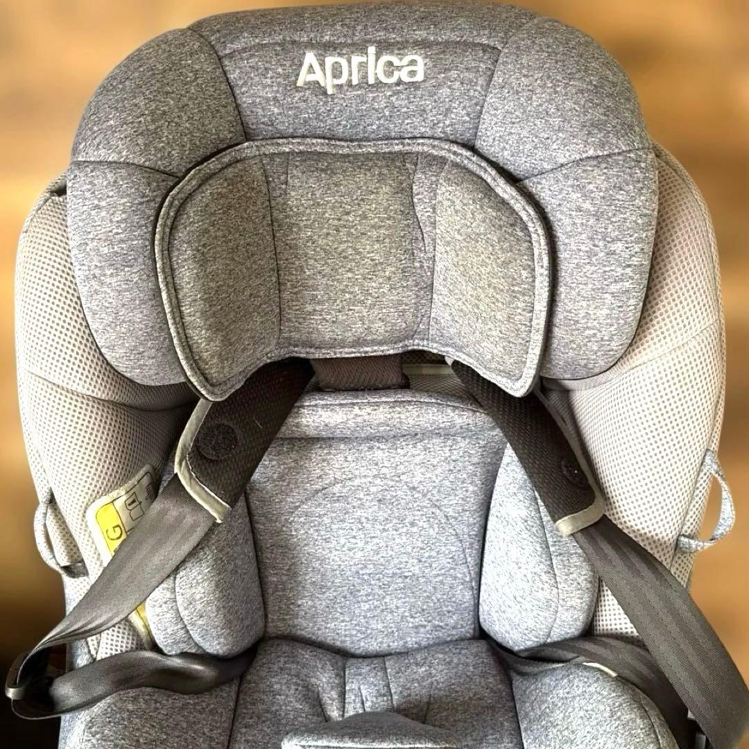 Aprica チャイルドシート グレー ISOFIX クルリラ　新生児
