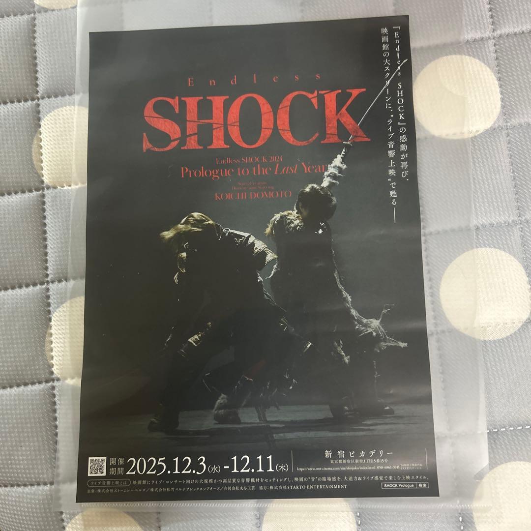 Endless SHOCK 映画 フライヤー 1枚 堂本光一 - メルカリ