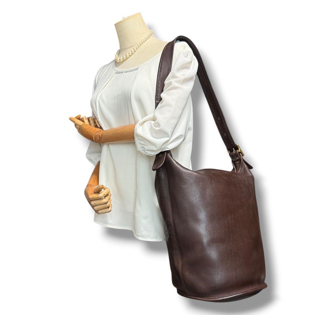 希少COACH オールドコーチ ショルダーバック ビンテージ バケツバッグ型