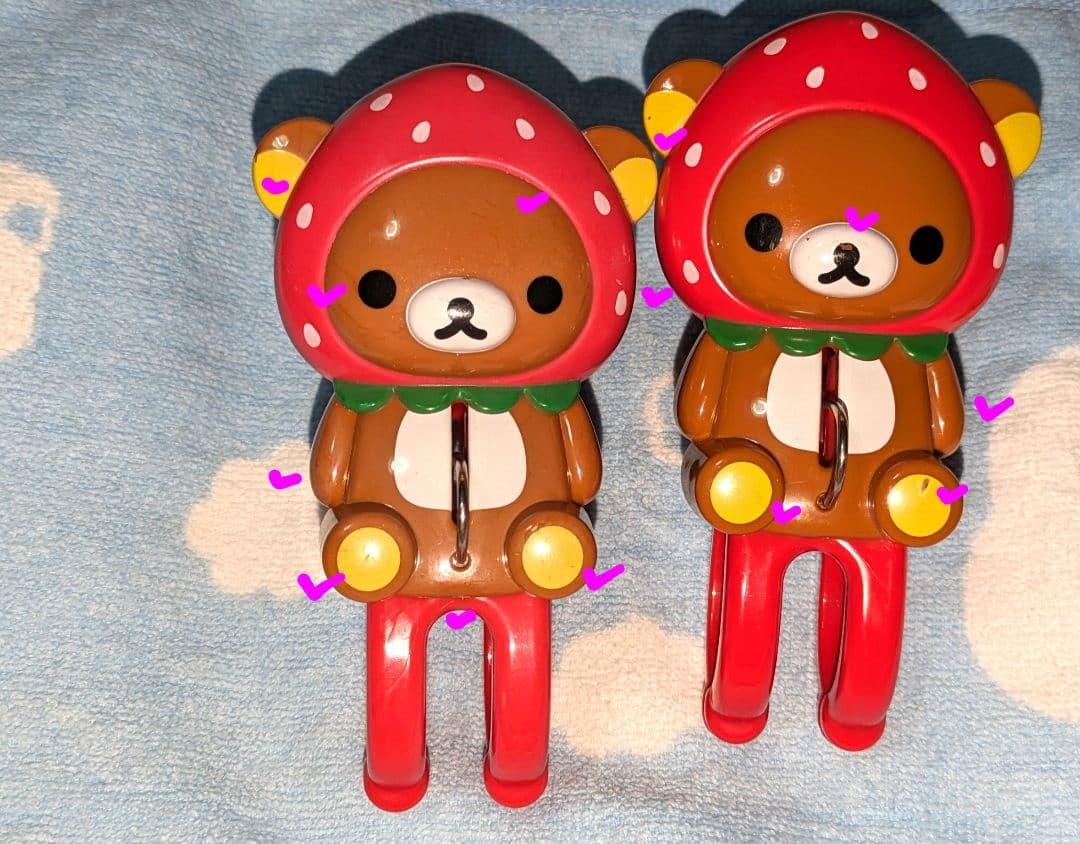 ♡激レア♡リラックマ・コリラックマ♡ダイカット♡激可愛♡洗濯バサミ