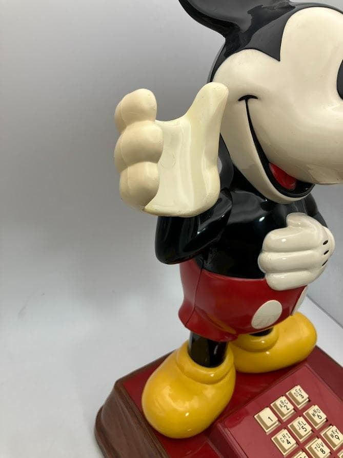 【激レア】　レトロ　アンティーク　ミッキーマウス　プッシュ式　電話機