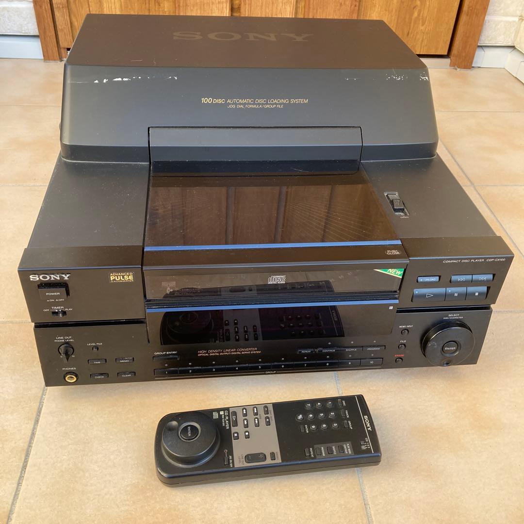 SONY⭐︎100連装CDチェンジャー［CDP-CX100］ SONY CD Player. CDP-CX100 Disc Changer. Vintage 1993 Model