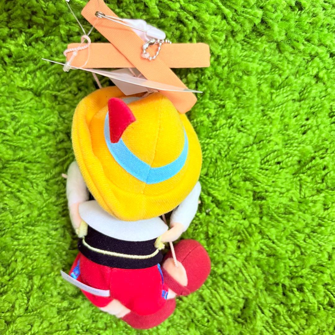 ピノキオ　ぬいぐるみバッジ　ファウルフェロー　ディズニー　ジミニークリケット