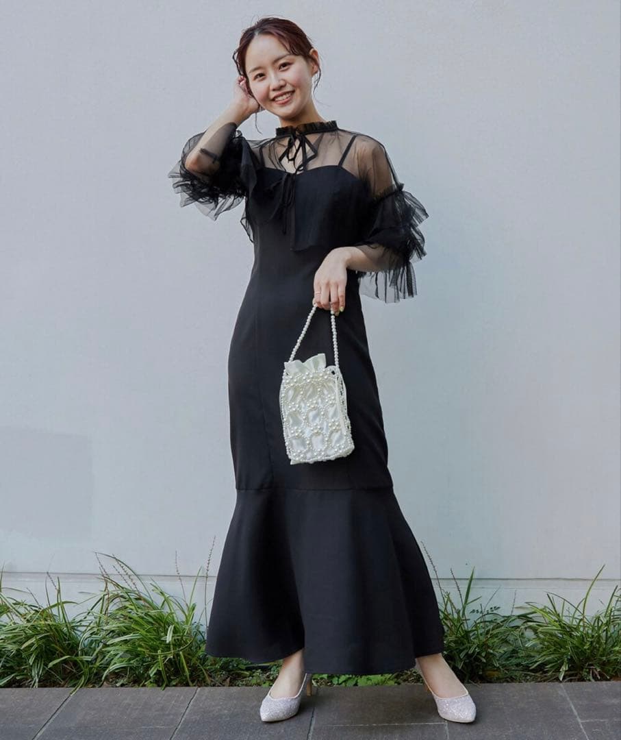 新 デザインファッション - 本日限定価格☆niana リボンチュールボレロ