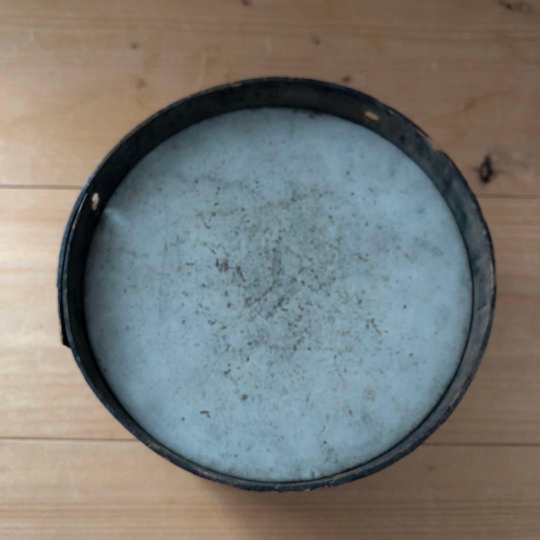 古い玩具の太鼓 木製 フランス オブジェ アート 蚤の市 古道具 no.153