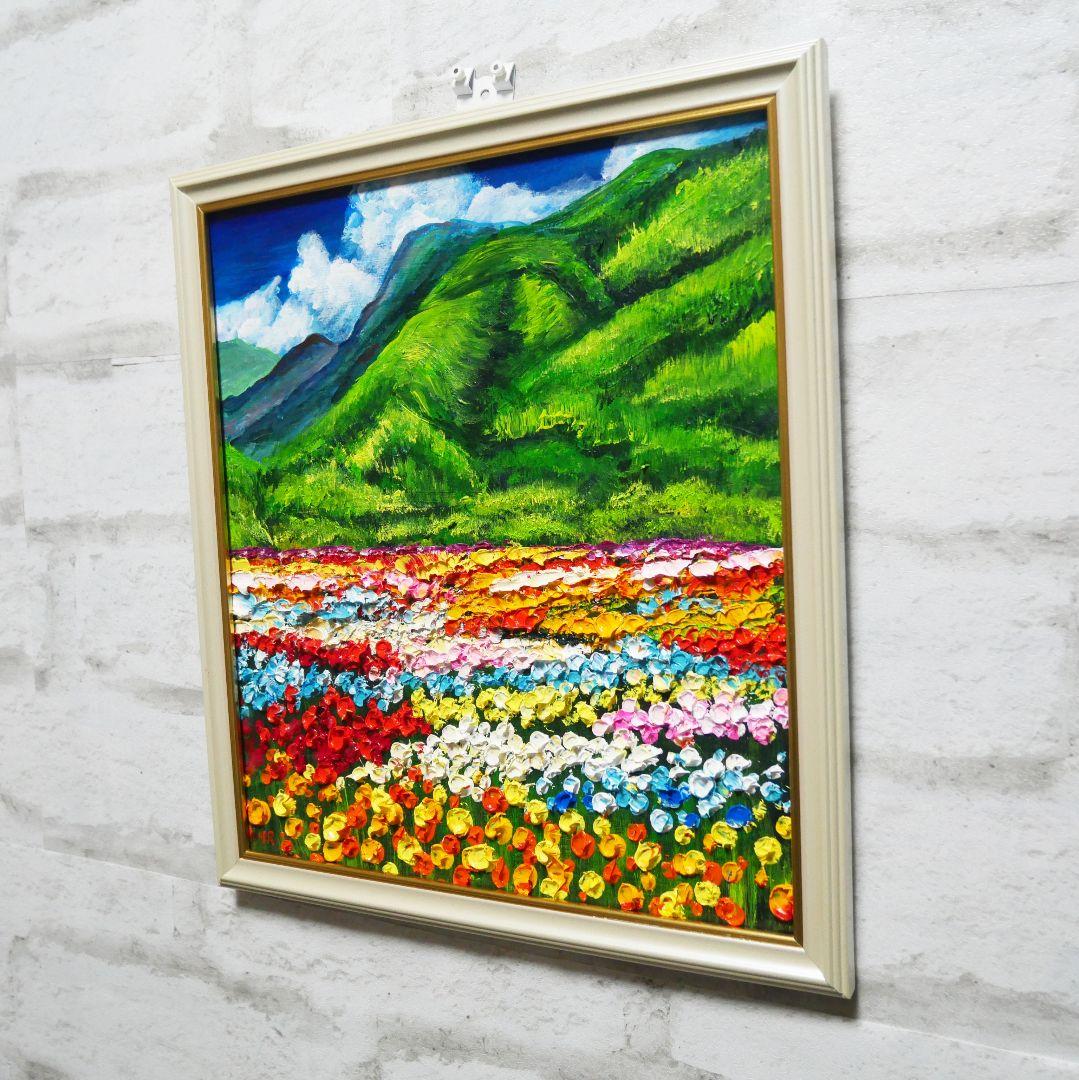 油絵 絵画 【flower park】
